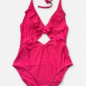 Aerie Bright Pink One-Piece Swimsuit
